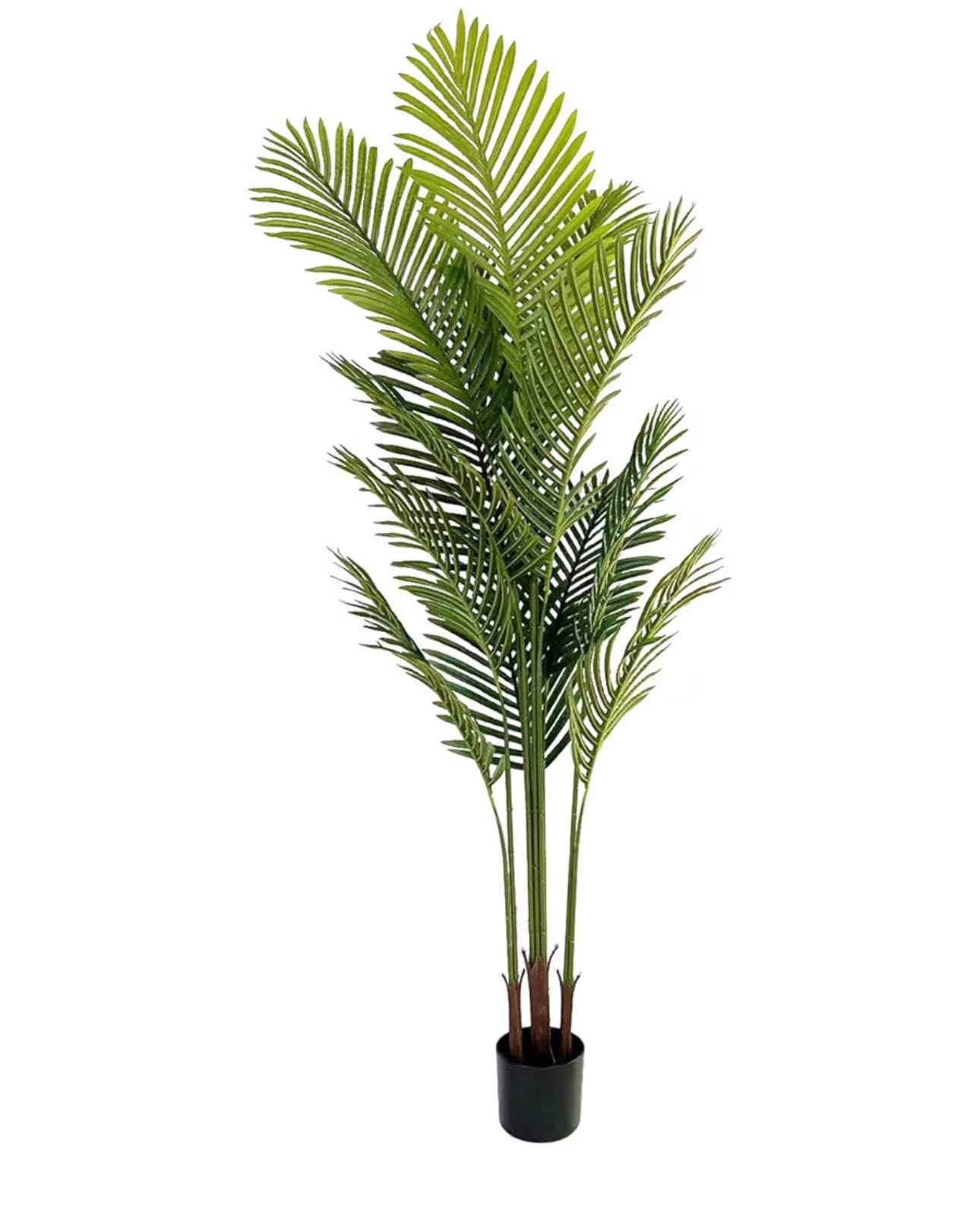 Artificial Palm Tree with Pot Fake Greenery Tree Decoration for Home Porch Office