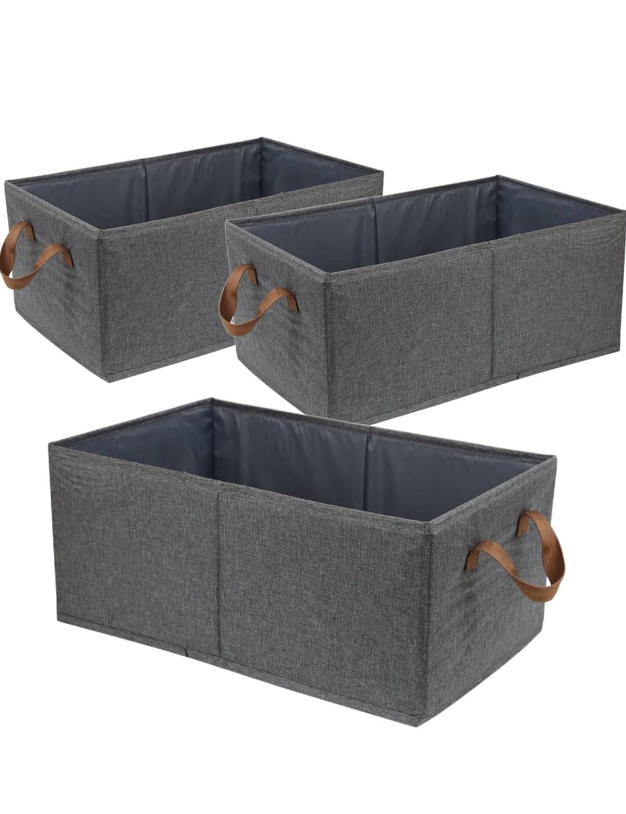 Fabric Storage Cubes Organizer with Handles, Sturdy