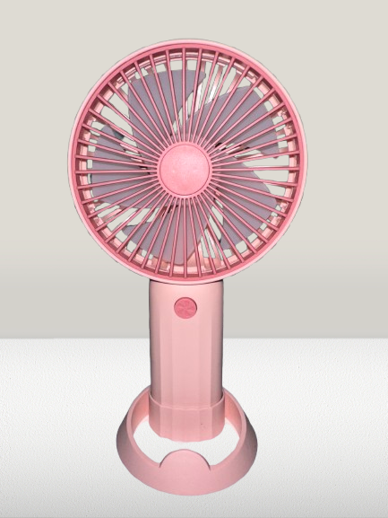 Handheld Portable Mini Fan with phone holder, USB Rechargeable