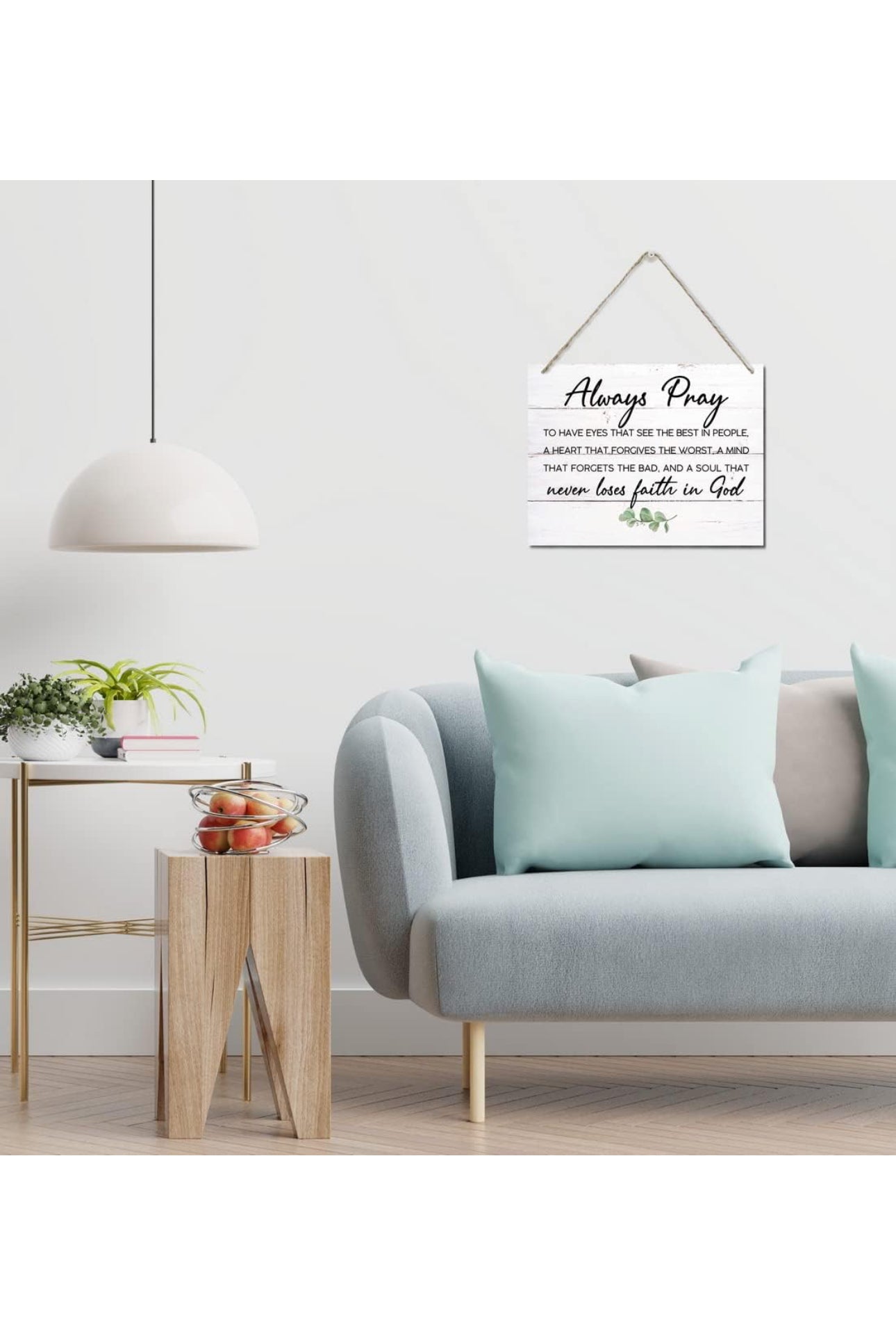 Bible Verse Printed Wood Plaque Sign Wall Hanging, Home Wall Decor Always Pray to Have Eyes Quote Scripture Rustic Hanging Wall Plaque Wood Signs, Christian Sign, Home Decor Sign, Farmhouse Style