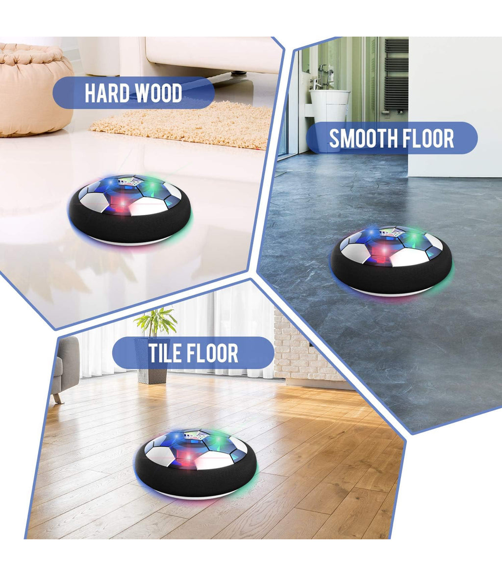 LED Hover Soccer Ball Toys, Air Power Kids Training Ball Playing Football Indoor Outdoor Game