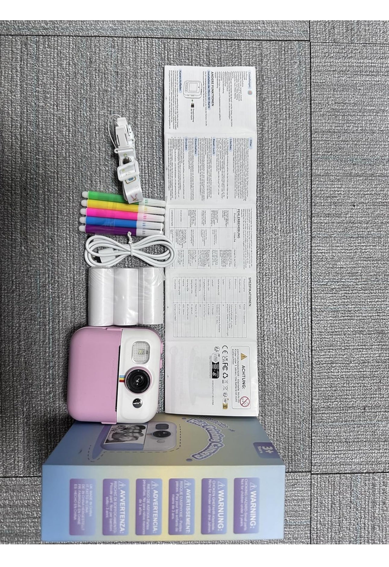 Instant Print Camera for Kids