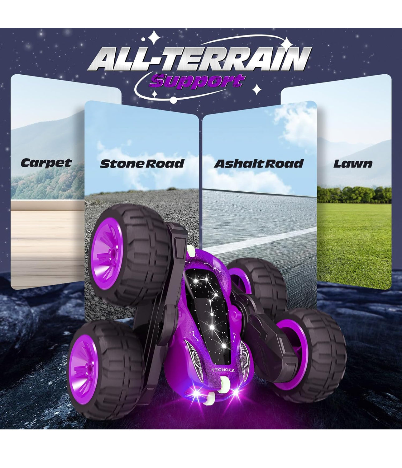 Remote Control Car, Double sided 360 degree rotates and flip RC Stunt Car