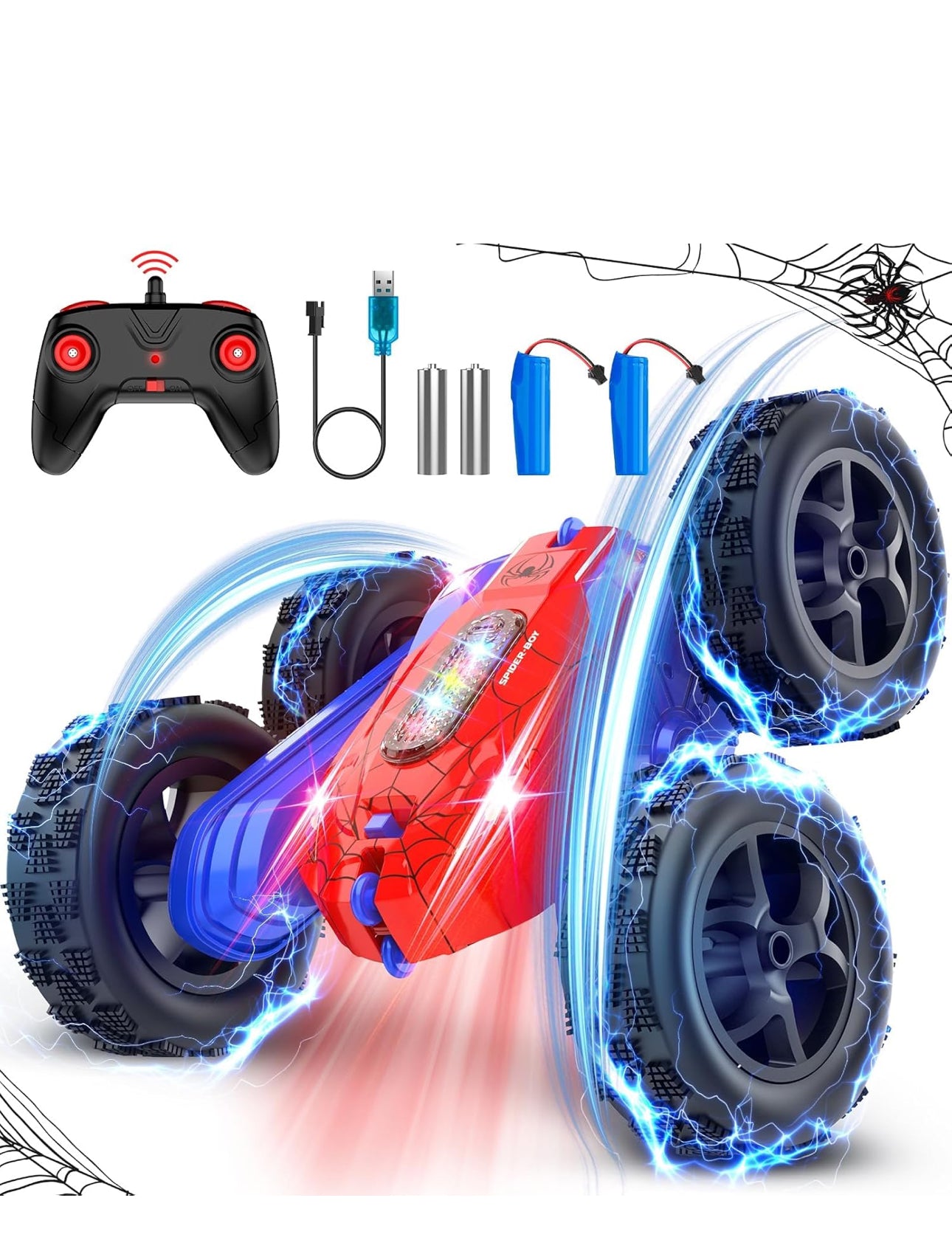 Remote Control Car, Double sided 360 degree rotates and flip RC Stunt Car