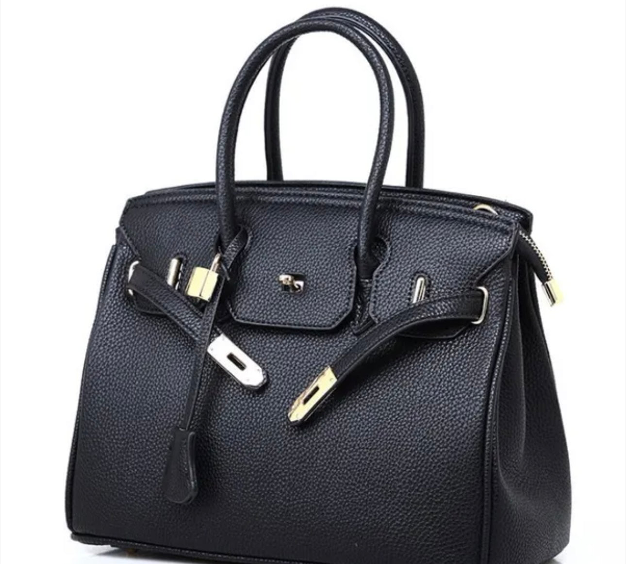 Black Shoulder Handled Bag