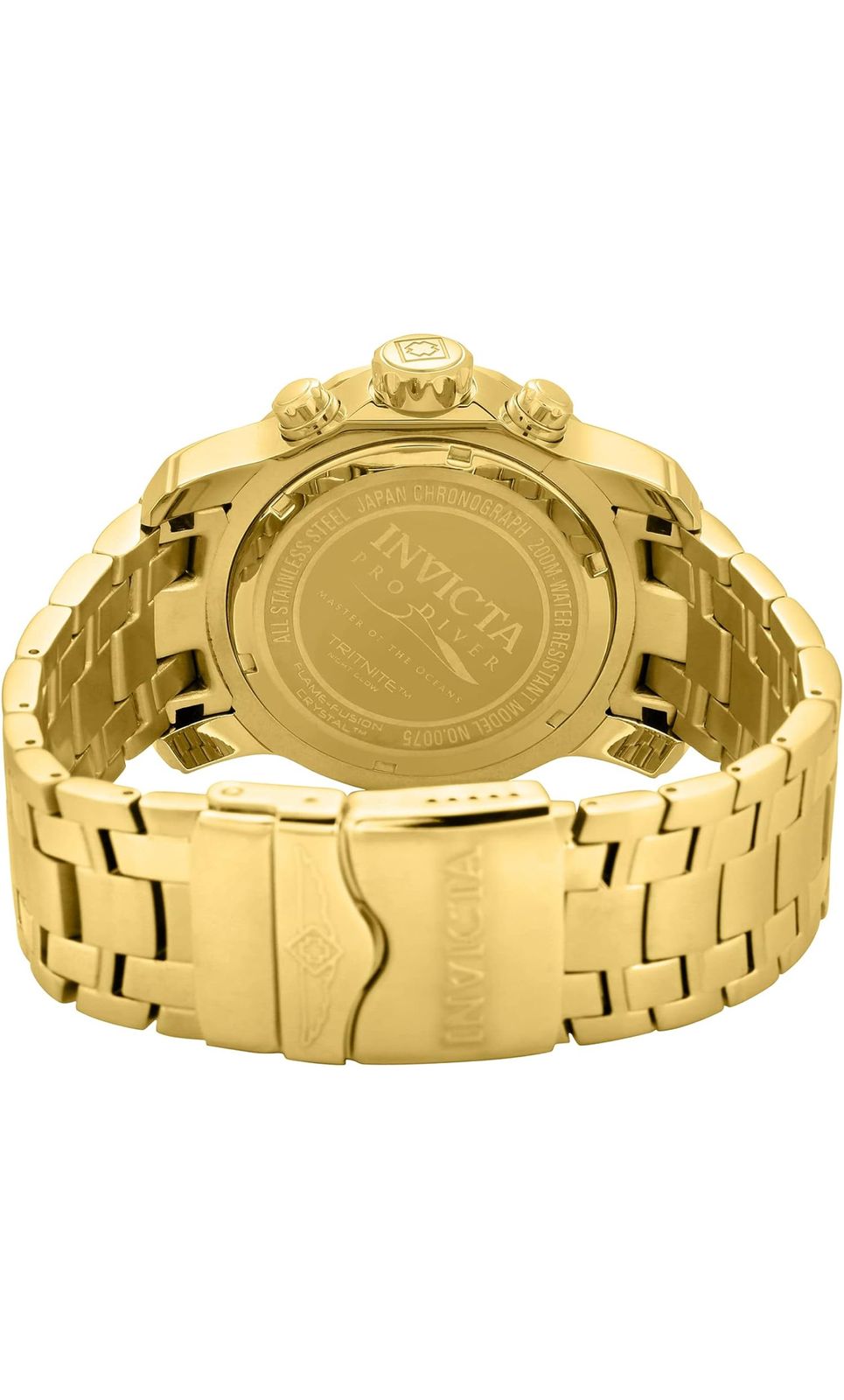 Invicta Men's Pro Diver Chronograph 18k Gold-Plated Watch