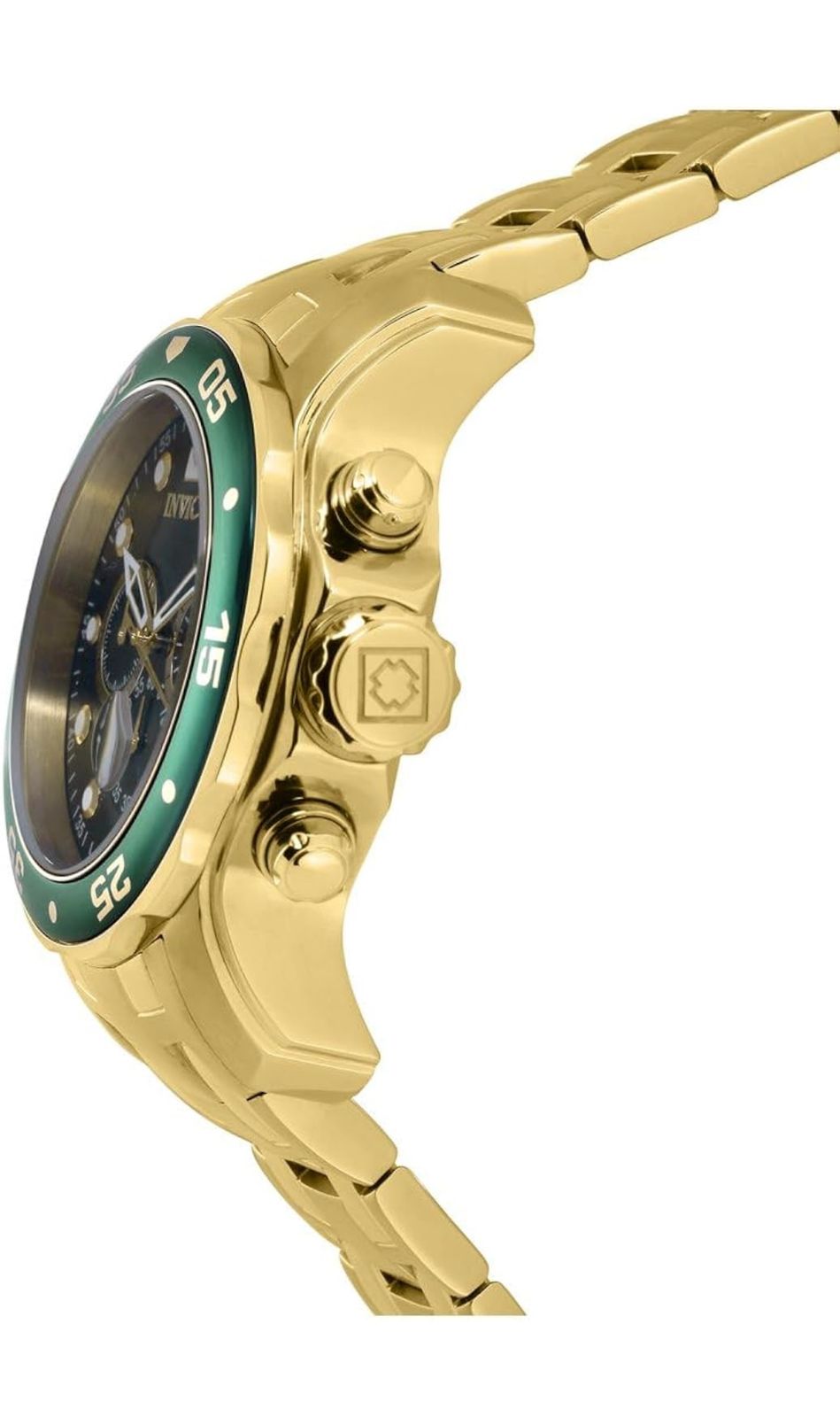 Invicta Men's Pro Diver Chronograph 18k Gold-Plated Watch