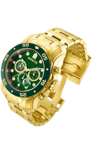 Invicta Men's Pro Diver Chronograph 18k Gold-Plated Watch